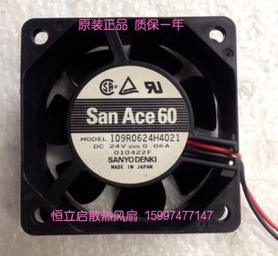 6025 新品 24V SANYO三洋109R0624H4021 6CM变频器风扇0.06A 原装