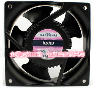 发货快 12CM厘米轴流风机大量现货 台湾KAKU卡固KA1238HA1 AC110V