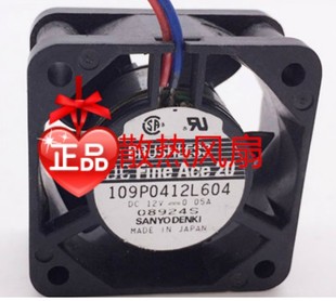 4020 三洋 109P0412L604 12V 静音散热风扇 原装 0.05A Sanyo