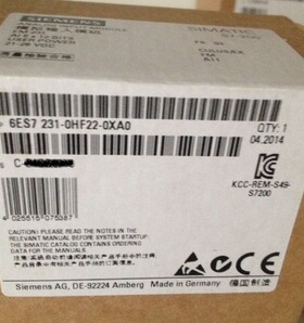 6ES7231-0HF22-0XA0/8新品EM231模拟量西门子模块72310HF220XA8