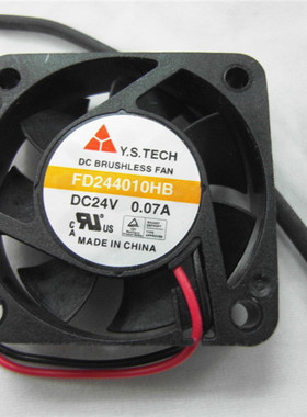 FD244010HB元山Y.STECH 4010 24V变频器散热风扇0.07A滚珠包邮