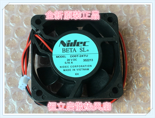 24TU原装 0.1A 日本NIDEC 24V 2线变频器风扇 6025 D06T