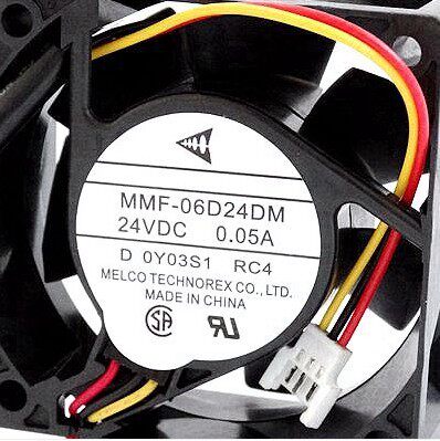 全新三菱V7变频器DC24V风扇MMF-06D24DM-RC7 60*60*25MM大量库存