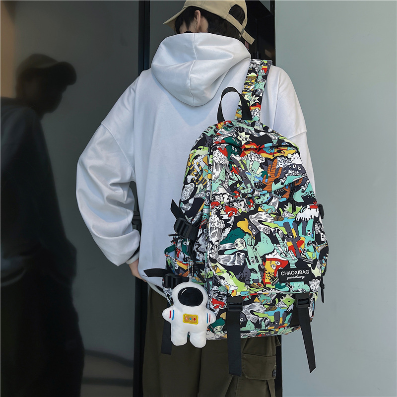 大容量双肩包日系休闲情侣书包