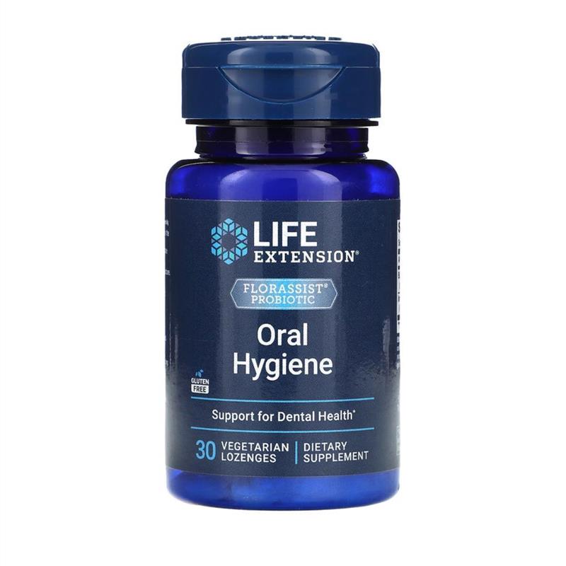 美国Life Extension口腔清洁含片益牙齿健康的益生菌健康肠道30粒