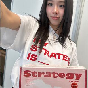 Twice专辑STRATEGY同款衣服男女学生宽松圆领应援服短袖T恤半袖女