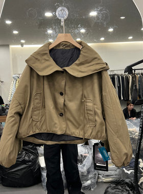 欧货2026秋加厚工装鹅绒女外套