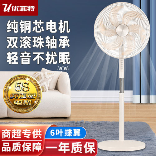 菲米兔电风扇纯铜电机遥控大风力落地扇家用立式摇头电扇F1636