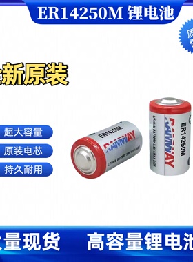 RAMWAY功率型ER14250M 3.6V锂亚电池 1/2AA 仪器仪表水表电表电池