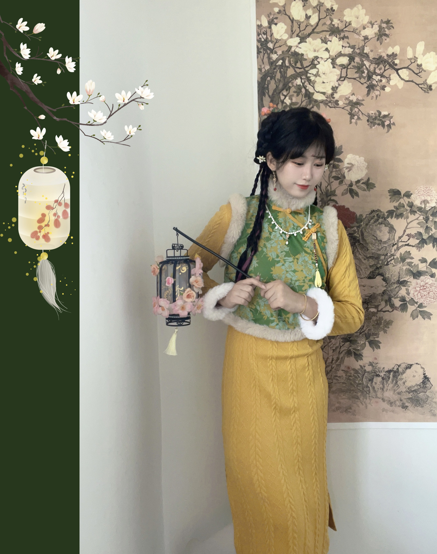 十里七巷民国风拜年服旗袍两件套