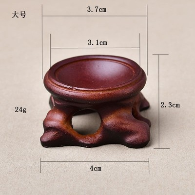 水晶球底座核桃底座文玩核桃葫芦底座摆件支架仿实木树脂圆形底座