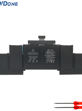 适用 苹果 Macbook Pro 15寸 A1398 2015年 A1618 笔记本电脑电池