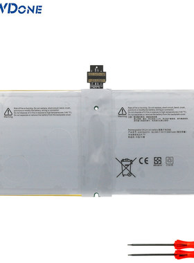 适用微软Surface Pro4 PRO 4 1724 G3HTA027H 平板电脑电池DYNR01