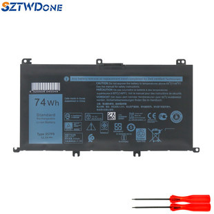 7566 7567 7759 适用 P57F 游匣15 P65F 笔记本电池 戴尔Inspiron