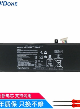 适用华硕F453 P/F553 X453 X553M X403M X503M B21N1329 电池