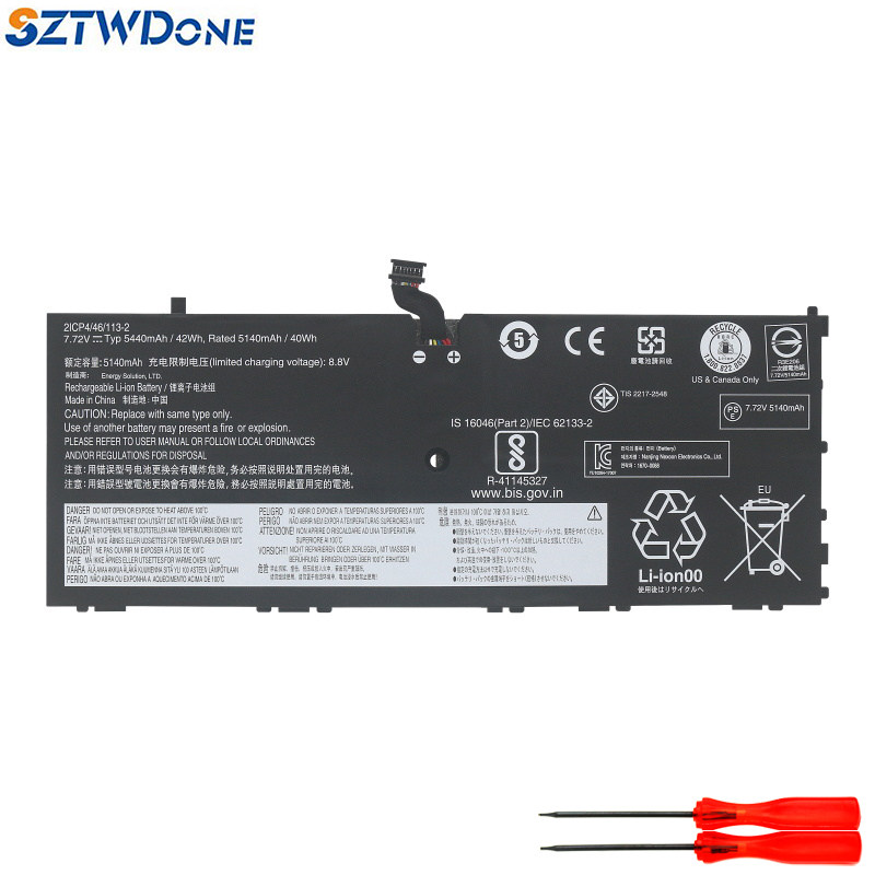 适用联想Thinkpad X1 Tablet gen 3 TP00089A L16L4P91笔记本电池