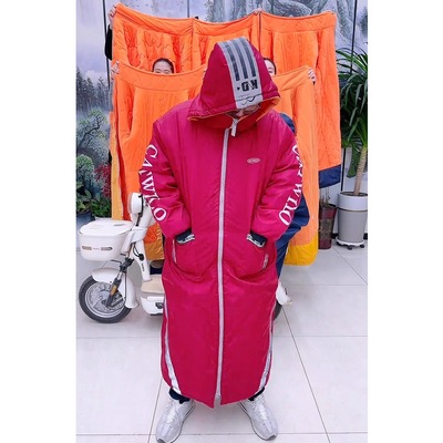 电动车挡风被网红冬季加厚防寒防水男女挡风衣电瓶车摩托车挡风罩