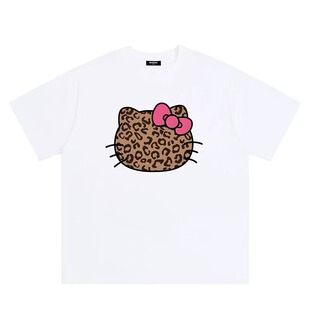 WELLDONE TRACK*26SS美式潮牌HelloKitty猫印花宽松纯棉短袖t恤