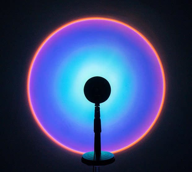 亚克力透镜网红灯夕阳灯配件伸缩杆日落灯投影落地灯投影仪镜片