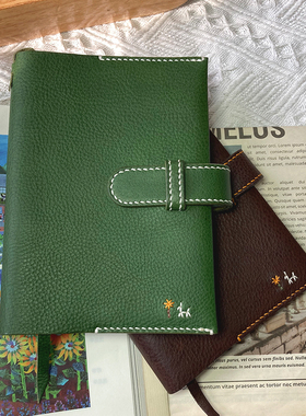 革物商店Henry cuir款a6定页纯手工制作日记本mbox牛皮复古款书衣