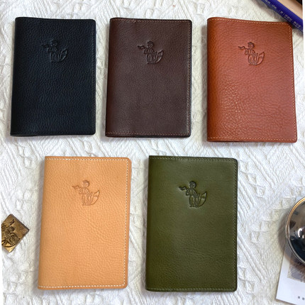 革物商店现货小狮子护照裸色mbox牛皮tn手账a7小王子书衣日记单层