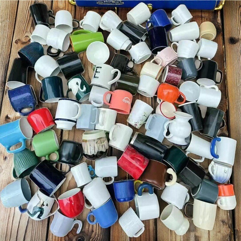 9.9元三个马克杯带盖勺大肚容量