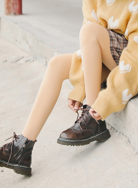 BIS光腿玻尿酸裤子加绒加厚打底连裤袜秋冬丝滑保湿美腿面膜袜子