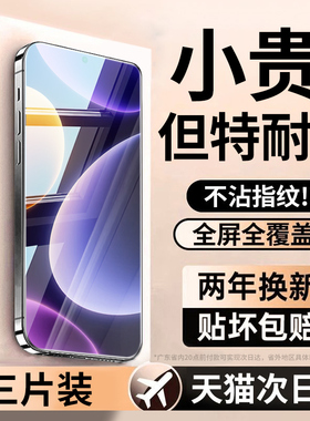 连环马适用红米note12turbo钢化膜note12tpro手机膜pro+康宁玻璃防窥膜全屏保护适用小米redminote新款防指纹