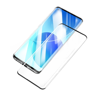 适用opporeno6pro钢化膜reno6手机膜por+全屏水凝膜十新款曲面屏适用oppo防指纹0pp0全胶曲面陶瓷膜秒贴保护p