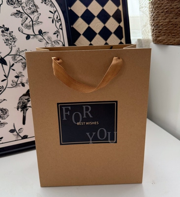 牛皮纸袋best wish纸袋礼品袋伴手礼生日礼物袋子服装店袋子