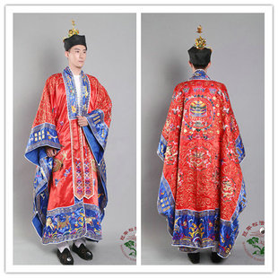 新款红色法衣 金丝九龙法衣 九龙降衣 道袍 龙袍 法器高功衣