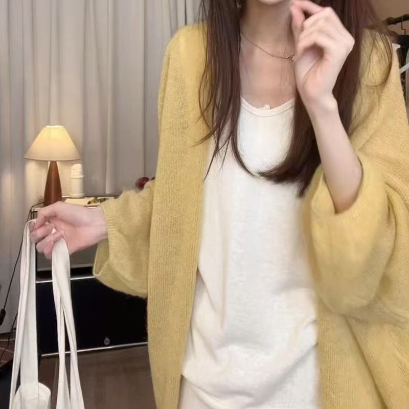 法式慵懒风薄款灯笼袖开