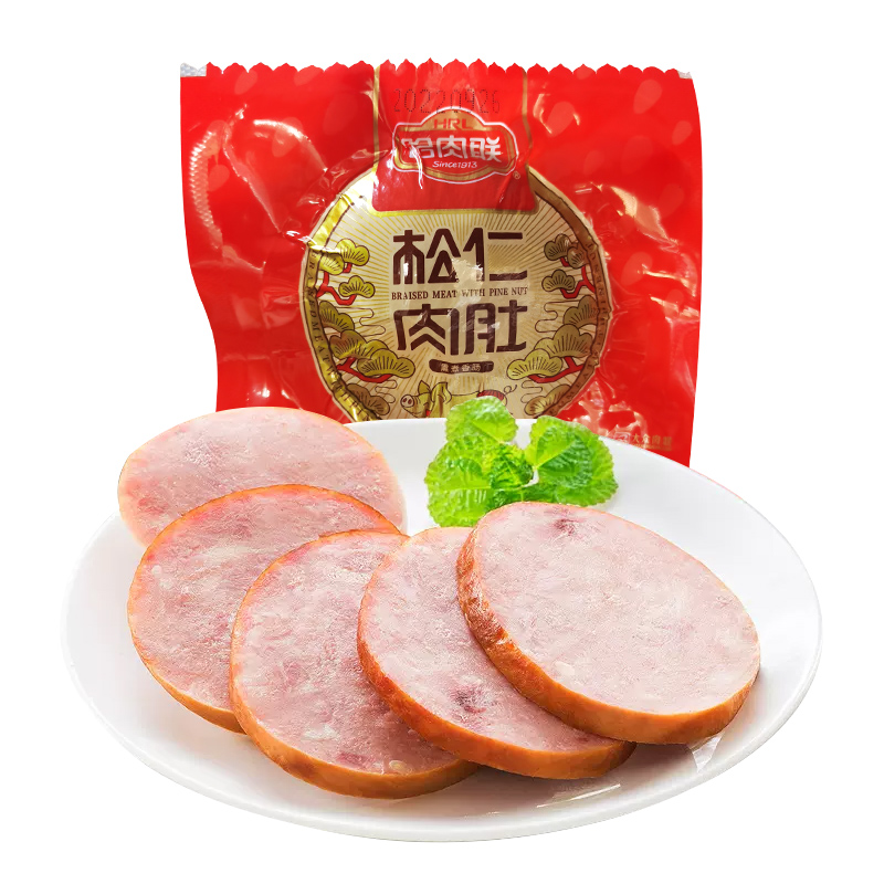 哈肉联松仁小肚300g/个 开袋即食含松仁特色风味小肚肉肚