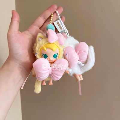 molly双粉色蝴蝶结套装