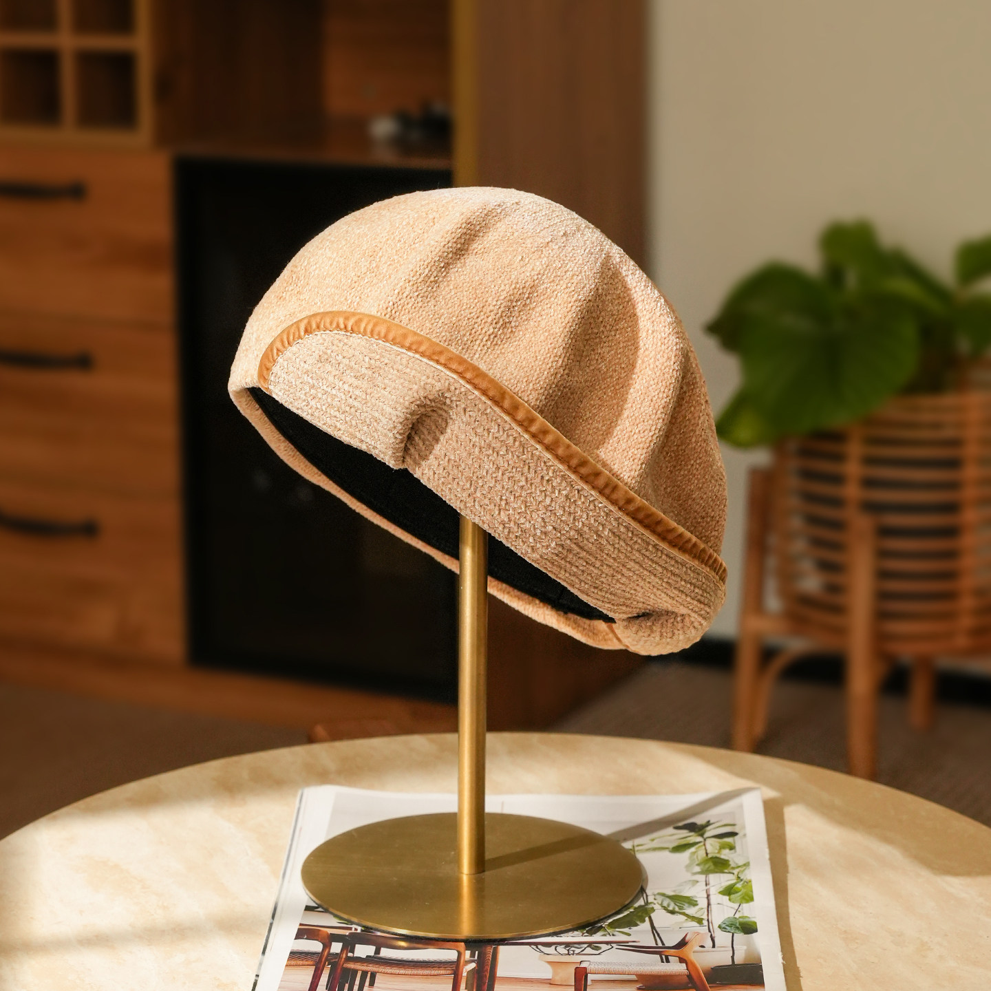 onohat原创复古日系贝雷帽女秋冬画家帽优雅时尚百搭女帽子显脸小