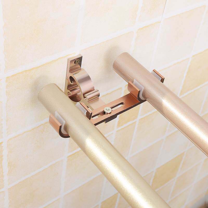 罗马杆支架双托侧装罗马杆支架底座托窗帘支架底座窗帘支架双杆