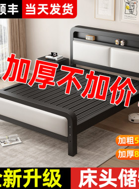 铁艺床双人床家用卧室单人铁床