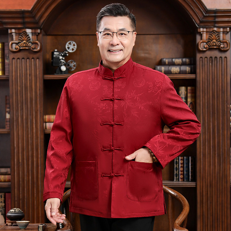 中老年喜庆唐装春秋冬季新款