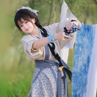 宋制汉服女装成人小个子古装改良汉元素古风田园日常平民种田女主
