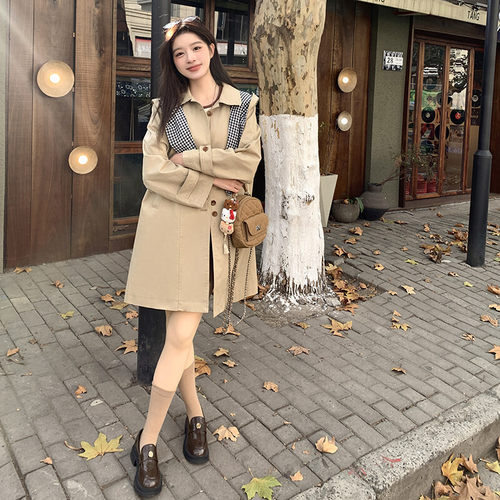 2C291时尚减龄百搭兔耳风衣F6811-P185-K299