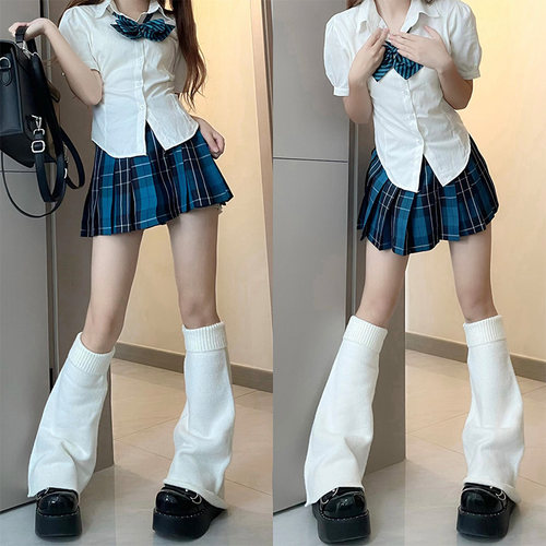 萨喜辣妹小腿套日系学生亚文化