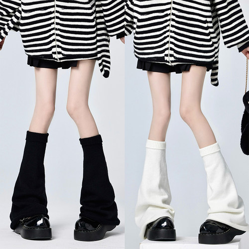 日系腿套针织冒险堆堆袜