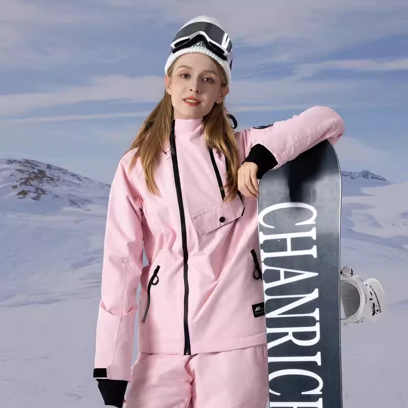锐岩滑雪服男女上衣冬季单双板滑雪裤防风防水保暖加棉滑雪服户外