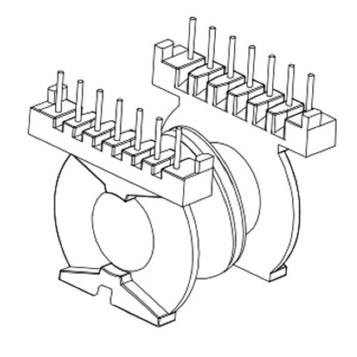 PQ4040电源电机骨架PQ40变压器骨架PQ4040双槽卧式7+7变压器骨架