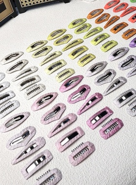 进口不锈钢素夹BB夹方夹日本超薄仿真丝带马尔济斯约克夏款甩不掉