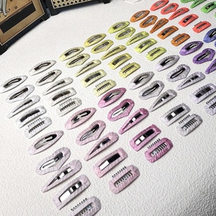 进口不锈钢素夹BB夹方夹日本超薄仿真丝带马尔济斯约克夏款 甩不掉