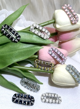 爆闪施华洛满钻宠物发夹新款精致手工宠物bb夹马尔济斯发夹约克夏