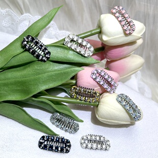 爆闪施华洛满钻宠物发夹新款精致手工宠物bb夹马尔济斯发夹约克夏