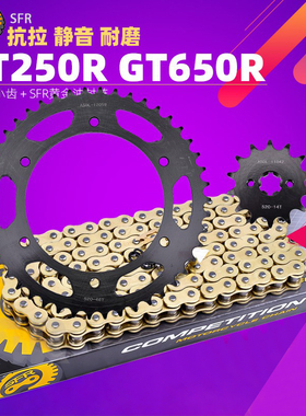 适配晓星GV/GT250I GT650R/S摩托车静音链条套链轮小齿大牙盘改装
