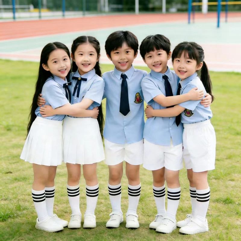 我们刚上一年级舞蹈表演服装儿童小荷风采演出服小学生舞台装新款